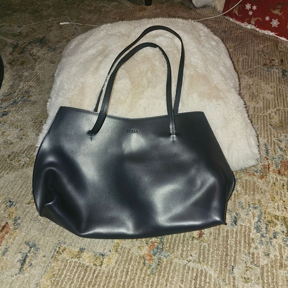Furla Navy Blue Bag In Perfect Condition! - Picture 6 of 6